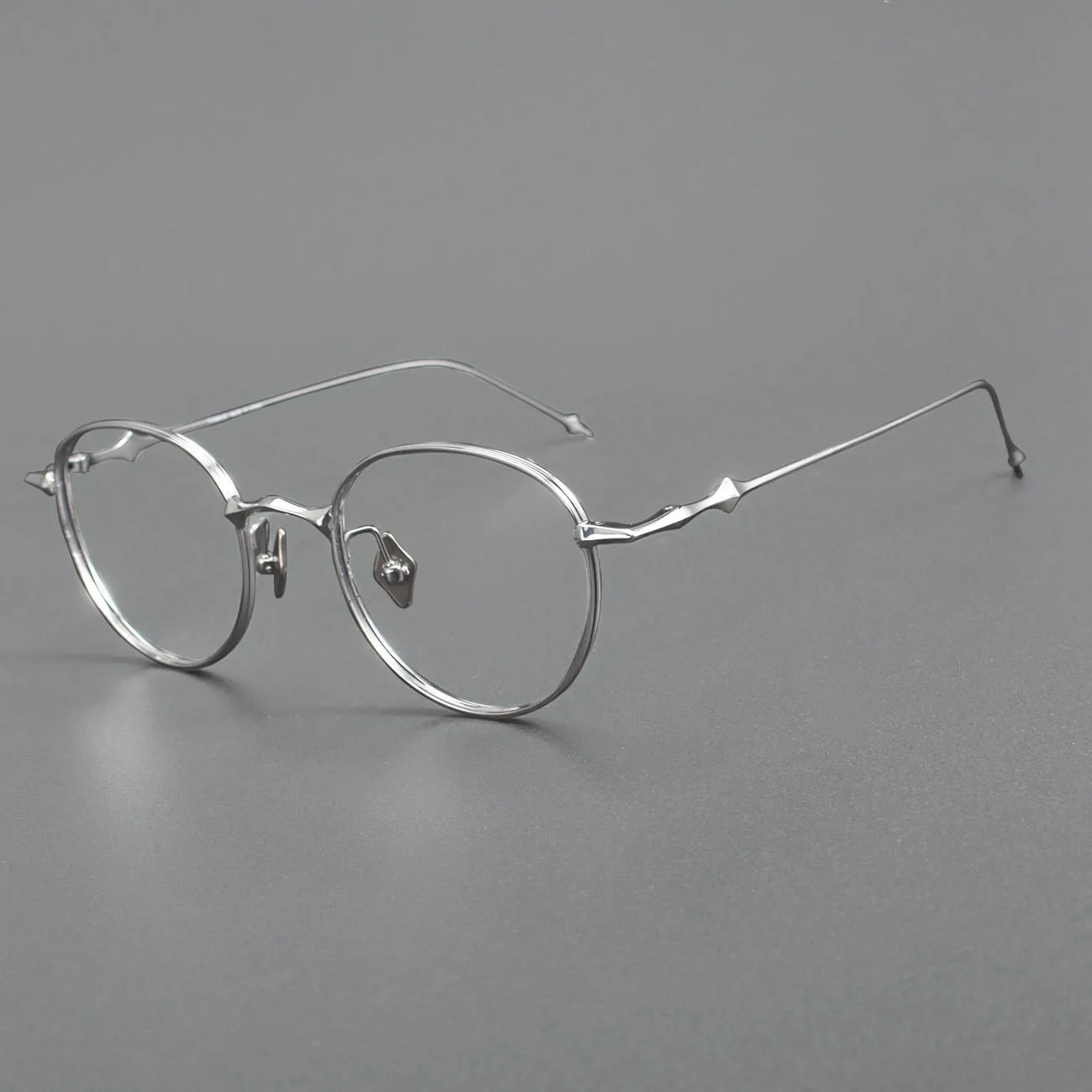 Korean Luxury Brand Eyeglass Frames Women Vintage Pure Titanium Round Glasses Frame Men Prescription Spectacles EP