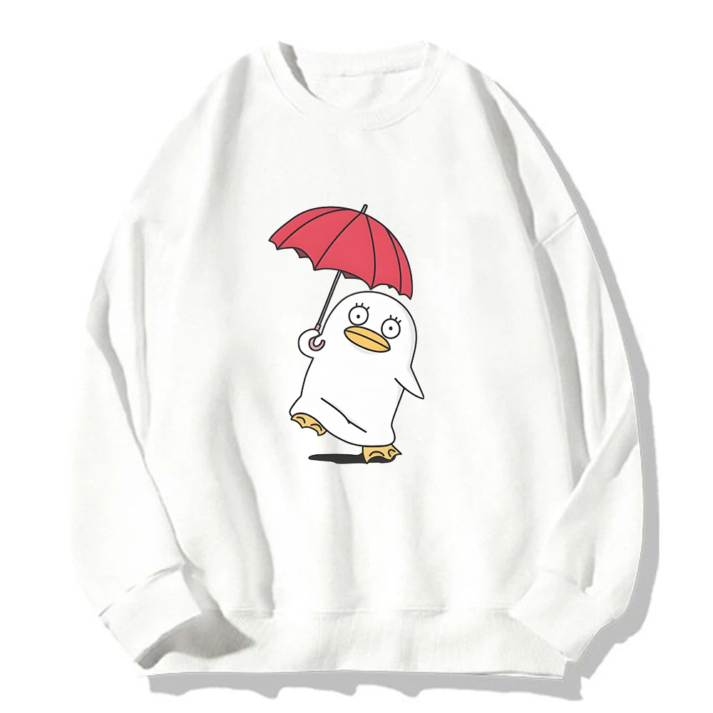 Gintama Elizabeth Hoodie Kawaii Graphic Pullovers Crewneck Sweatshirts Cute Duck Print Hoody Clothes for Women Spring Sudaderas