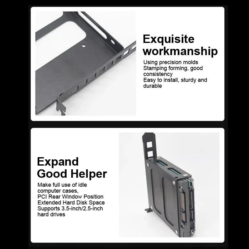 Computer Hard Disk Slot Universal Spare Parts PCI Card Expansion Rack Suitable For 3.5-inch PC Expan Hard Disks Accessories Kits