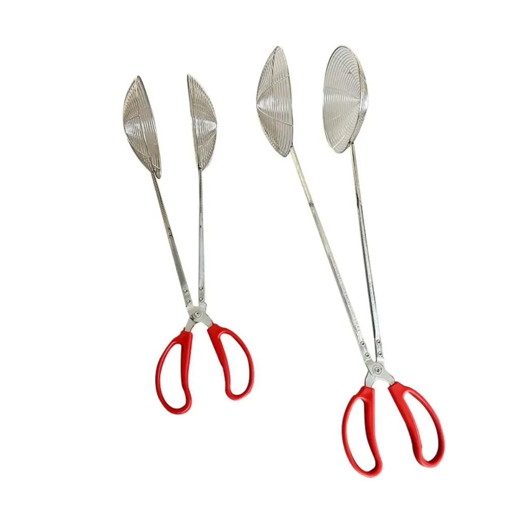 17 cm Netzabdeckung Fischgreifer aus Edelstahl mit langem Griff, rutschfester Griff, komfortabler Halt, Fischernetz-Mesh-Clip – Detail 9