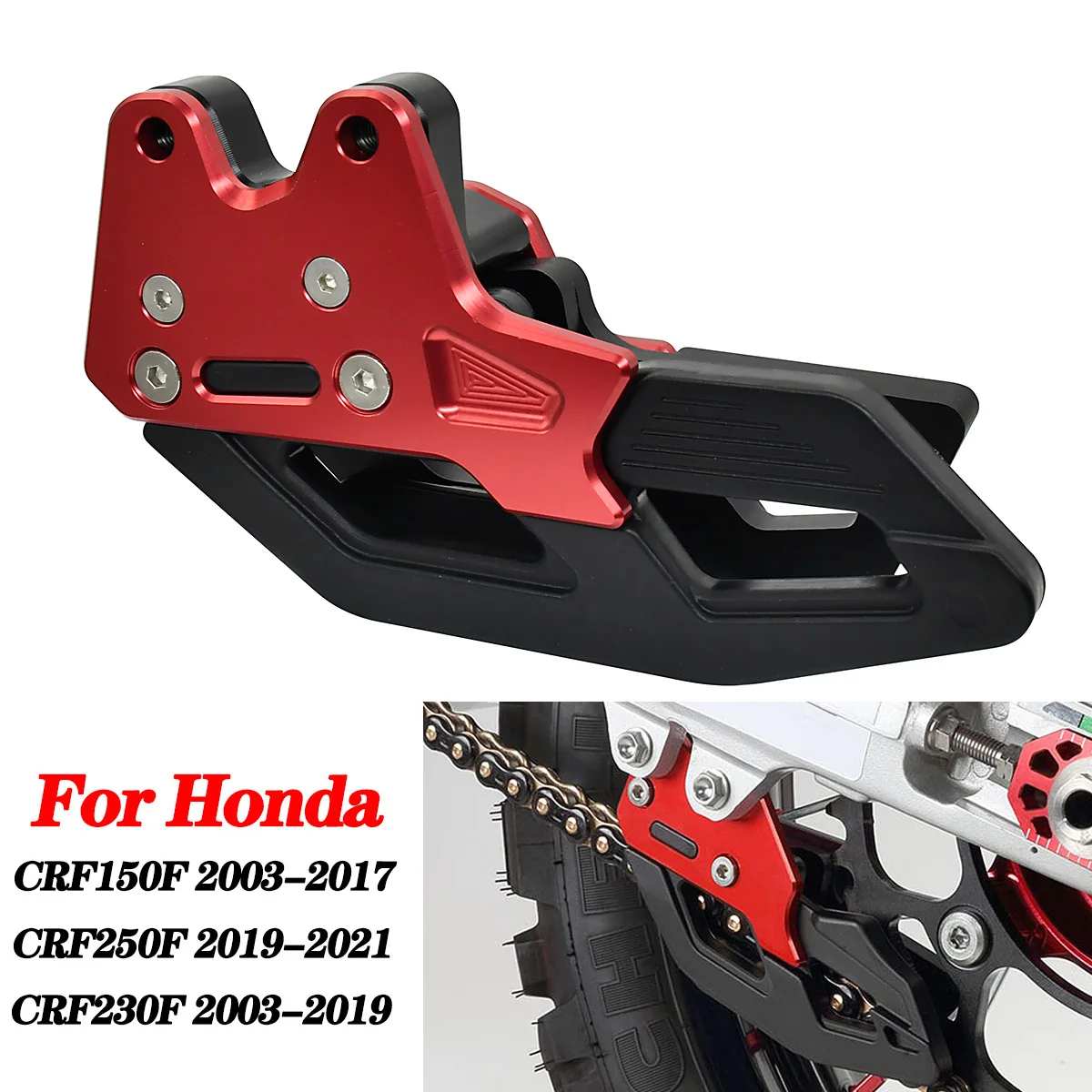 

Motorcycle CNC Chain Guard Guide Protector For Honda CRF150F CRF230F CRF250F CRF 150F 230F 250F Enduro Dirt Pit Bike