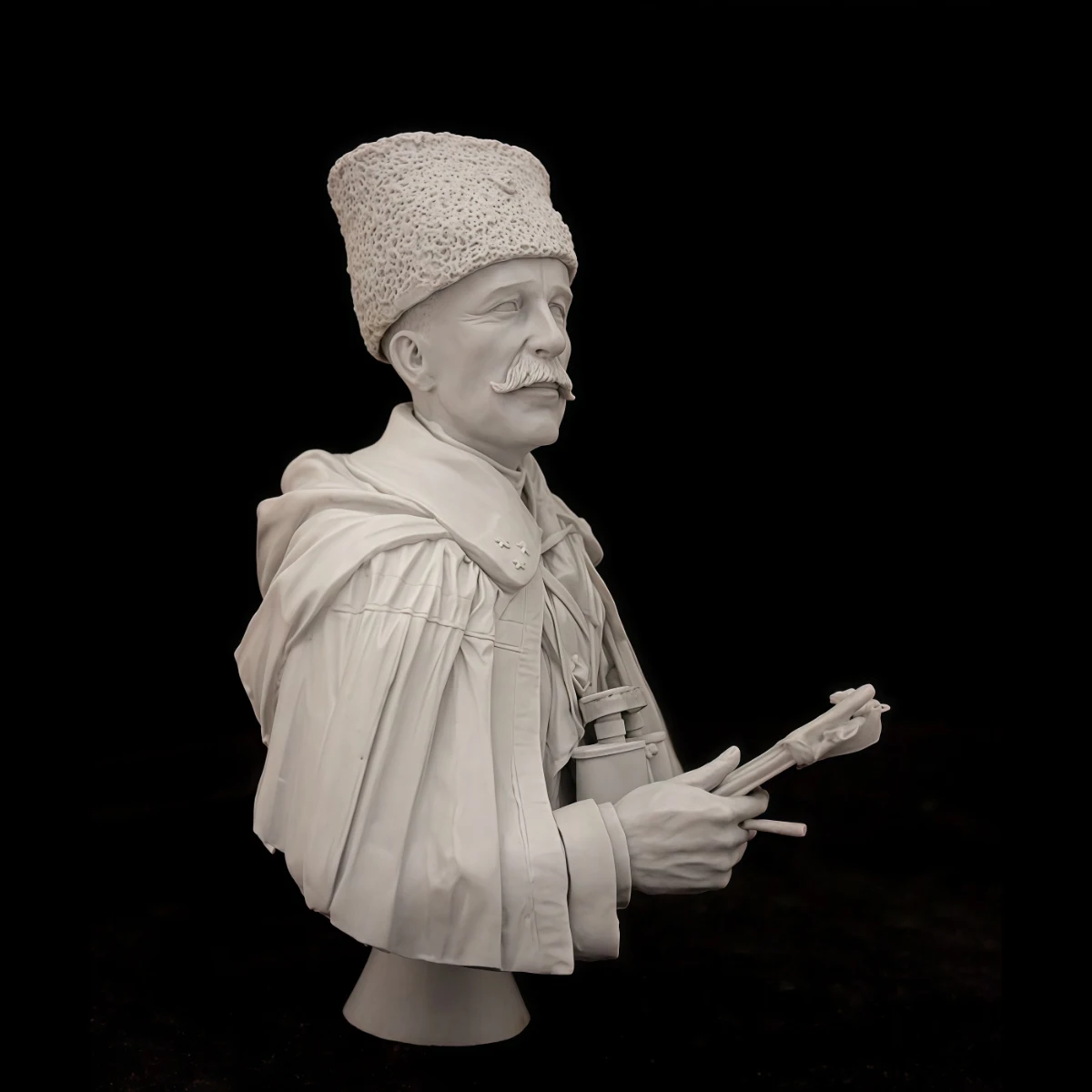 

1/10 scale resin unpainted model kit, bust, military theme, unassembled and unpainted GK