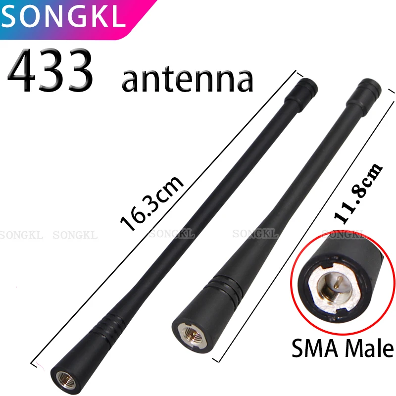 Antena 433 MHz złącze męskie SMA 315/433/450-470/470-510 mhz gumowa antena 4dbi IOT bezprzewodowy wodomierz Gasmeter Lorawan Emeter