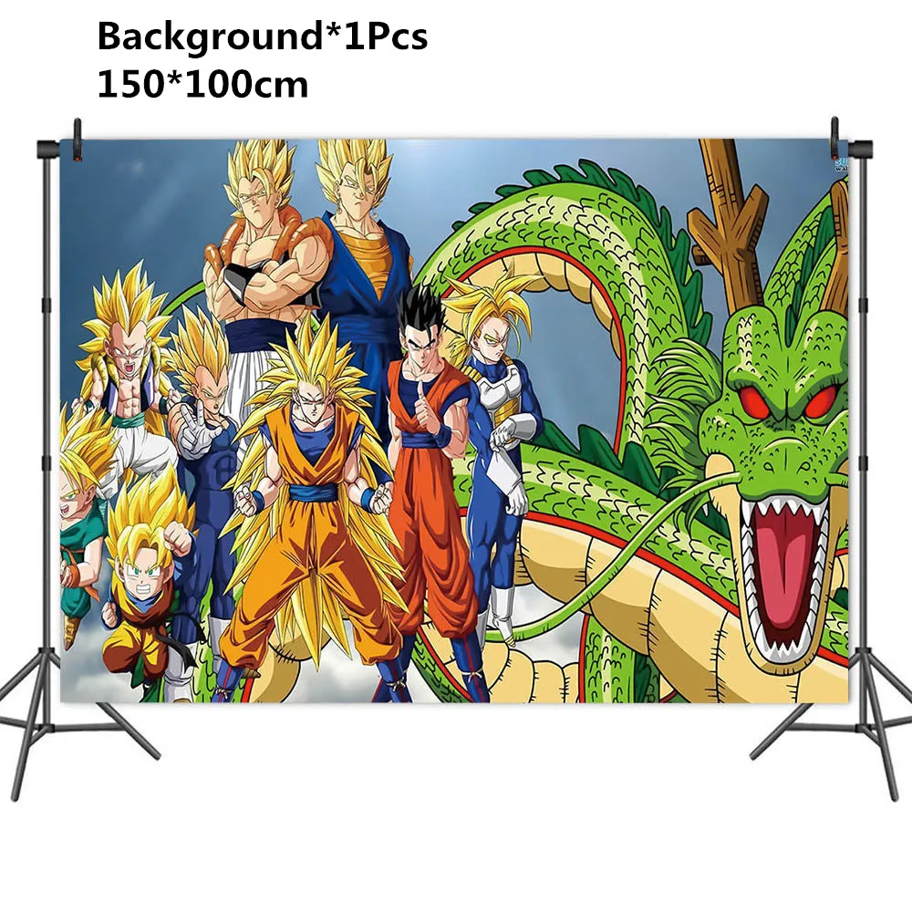 Game Anime Kid Birthday Party Supplies DragonBall Goku Paper Tableware Cup Plate Napkin Baby Shower Balloon DIY Party Decoration