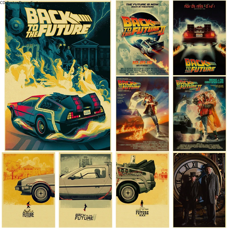 affiche kraft Back to the Future Une décoration murale rétro qui raconte une histoire
