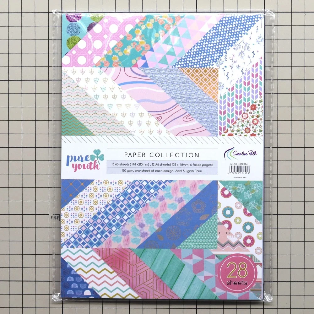 Creative Path 6*4 Inch Floral Decorative Journaling Scrapbooking Paper A5 A6 Vintage Flower Pattern Scrapbook Background Papers