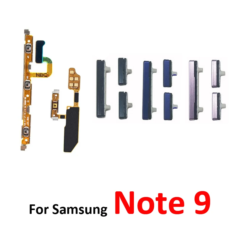 Phone Power Volume Button For Samsung Galaxy Note 9 N960 N960F New On Off Up Down Bixby Key Internal Flex Cable Parts
