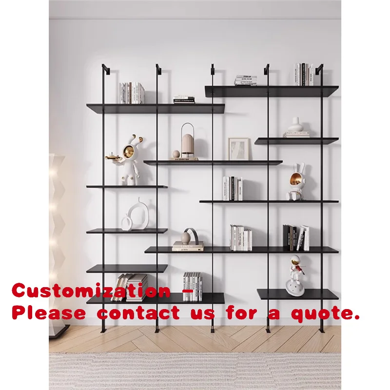 

Customize.Wabi-Sabi Style Wall-Mounted Bookshelf Single-Shelf Storage Rack Living Room Floor Display Organizer Multi-Layer Solid