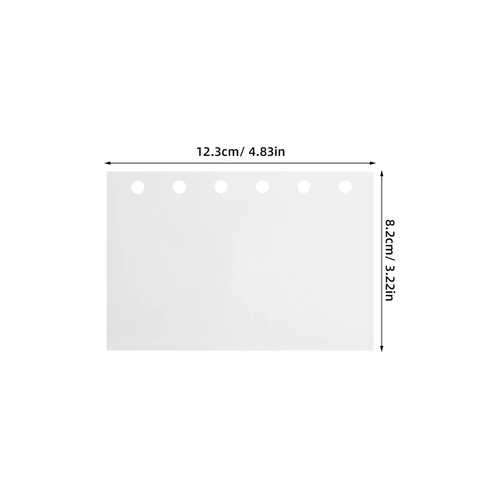 60Pcs Sticker Collecting Paper Refill Double Sided Release Paper 4.1x2.6 A7 6 Ring Binder Insert Pages Sticker Organizer Storage