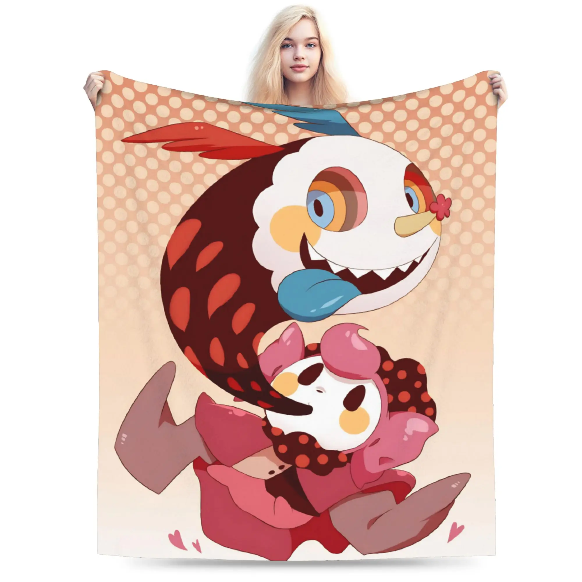 Charlotte Puella Magi Madoka Magica Anime Blankets Coral Fleece Plush Printed Warm Throw Blankets for Home Office Quilt