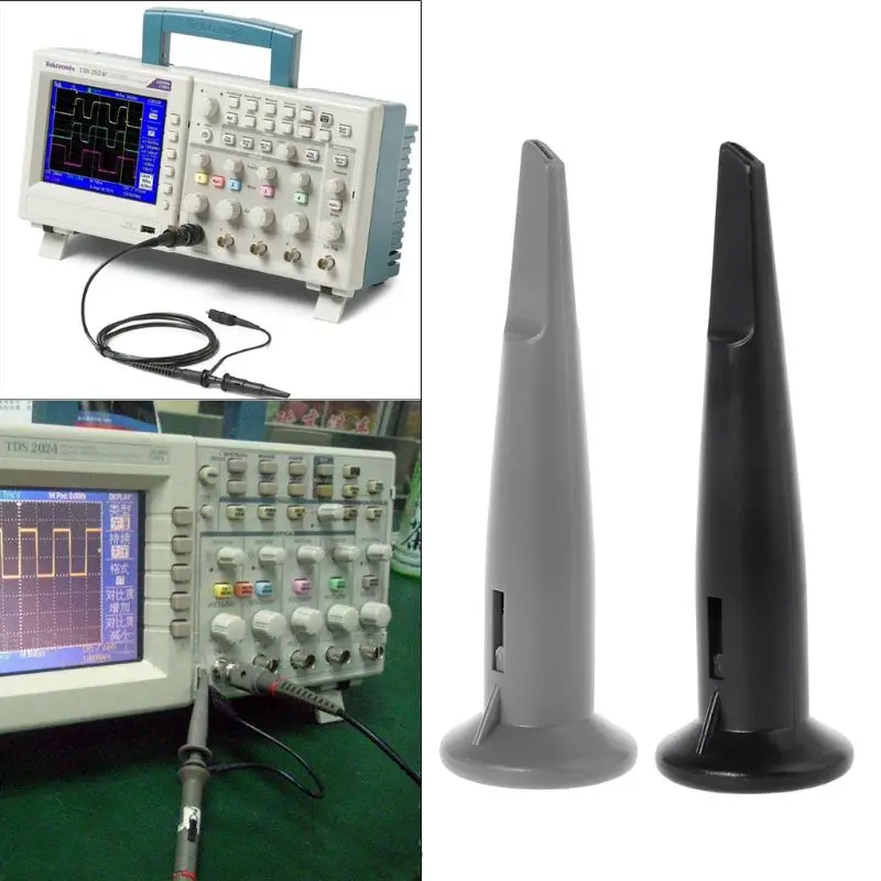 Universal Oscilloscope Probe หมวกป้องกันหมวก Probe หมวกสีดำสีเทากับ Hook