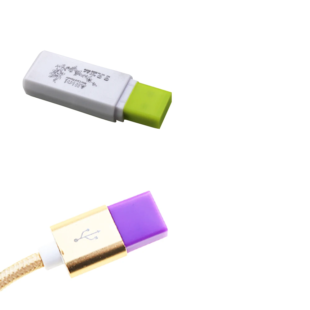 10 Stück USB-Stecker Silikons topfen kappe zum Laden der Verlängerung Übertragung Datenleitung Kabel USB-Schutz Anti-Staub-Abdeckung – Detail 4