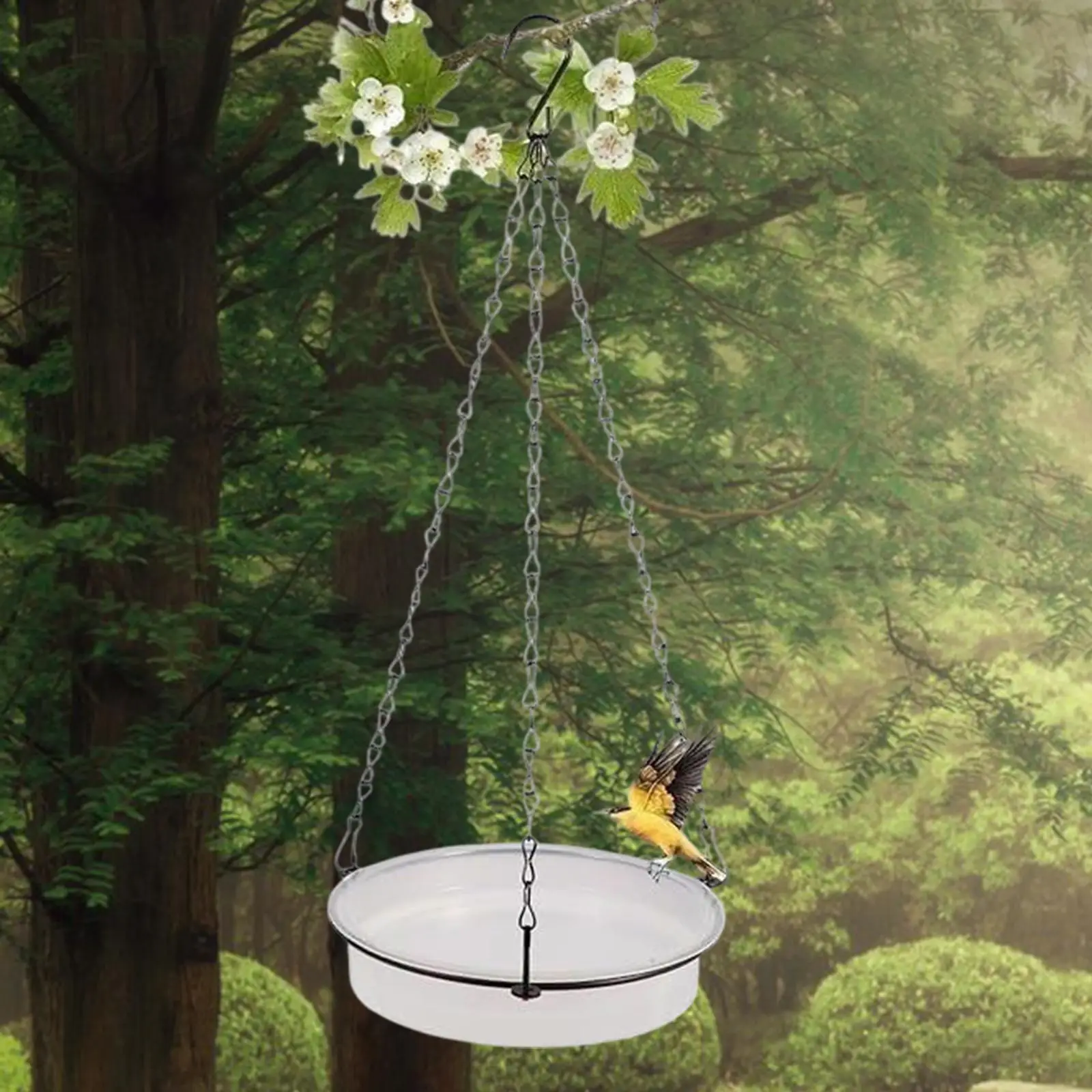 

Подвесная кормушка для птиц, новинка, универсальная устойчивая к атмосферным воздействиям прочная миска для воды, подвесная ванна для птиц для сада, патио, террасы, балкона, заднего двора