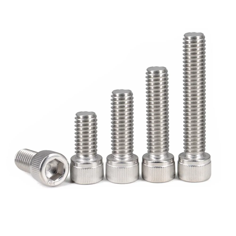 2/10/50pcs UNF UNC 0# 2# 4# 6# 8# 10# 12# US Fine Coarse Thread 304 Stainless Steel Hex Hexagon Socket Allen Cap Head Bolt Screw