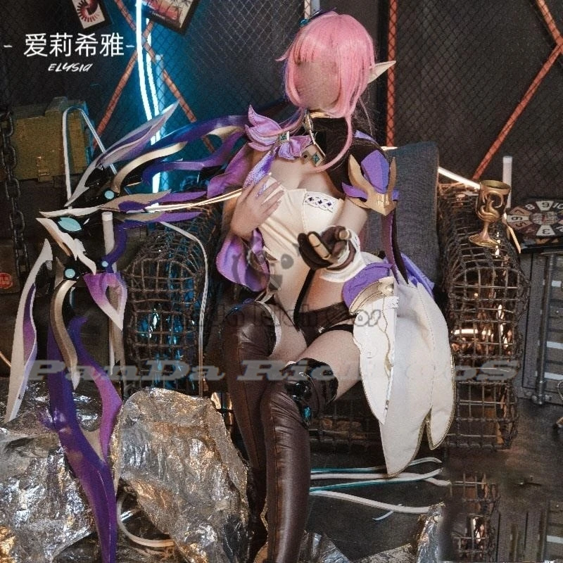 Game Honkai Impact 3rd Elysia Cosplay Costume Sexy Dress Wig for Halloween Party Cos Outfits for Women Elysia Cosplay Full Set
