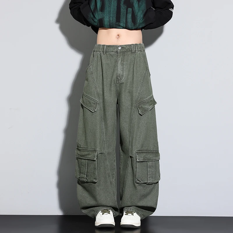 Abbigliamento da lavoro da uomo per giovani all'aperto per l'autunno Pantaloni larghi e casual di fascia alta di fascia alta Pantaloni a gamba dritta da uomo alla moda