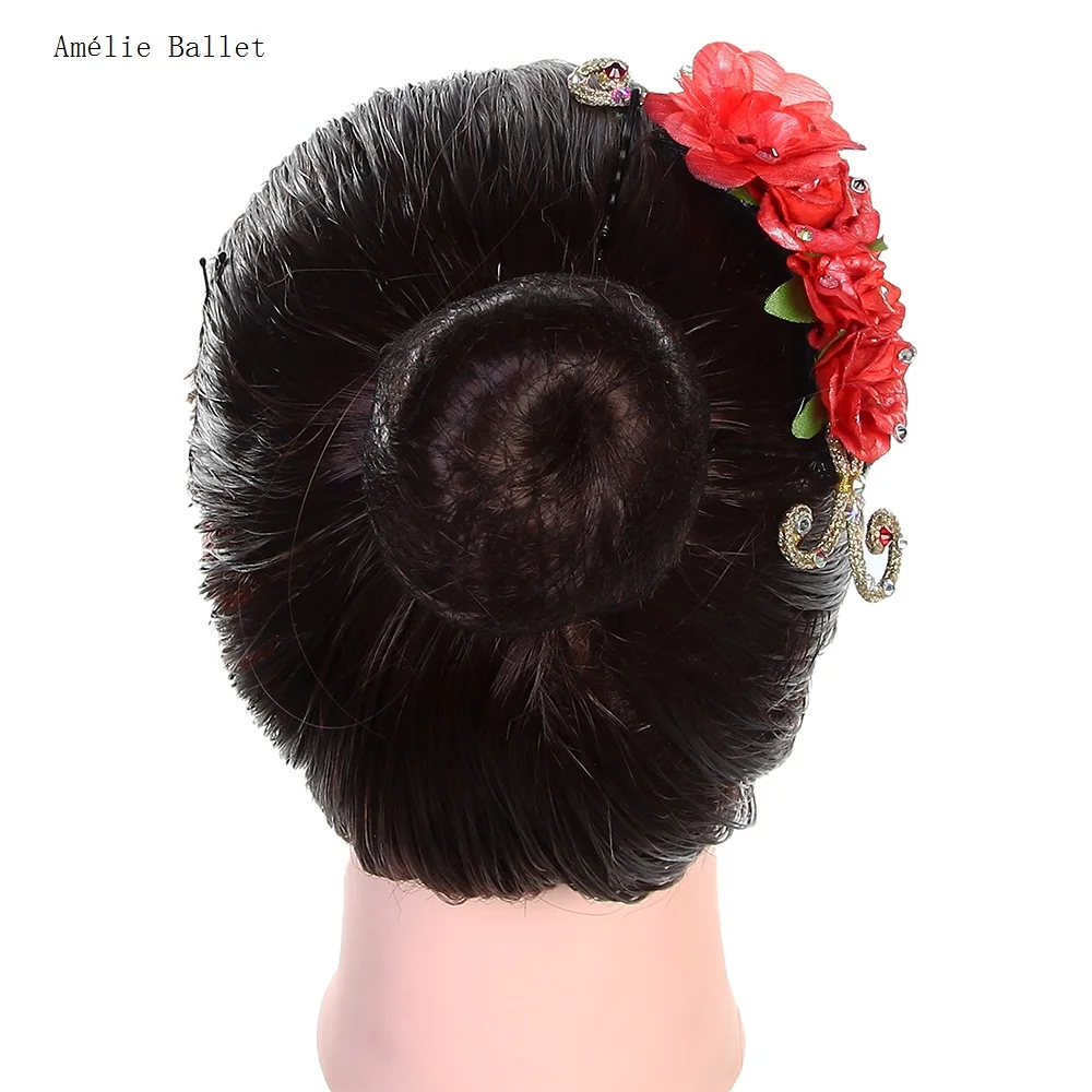 

HB024 Бесплатная доставка: Романтический головной убор «Пробуждение Флоры», аксессуар для волос для балетных танцев, красный головной убор для балерины