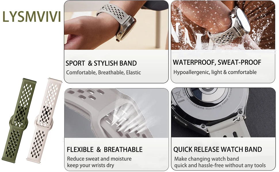 22mm Strap for Amazfit BIP 6 5 Sport Breathable Mesh Reverse Buckle Strap Accessories for Amazfit Balance/Cheetah Pro/GTR 4 3 2