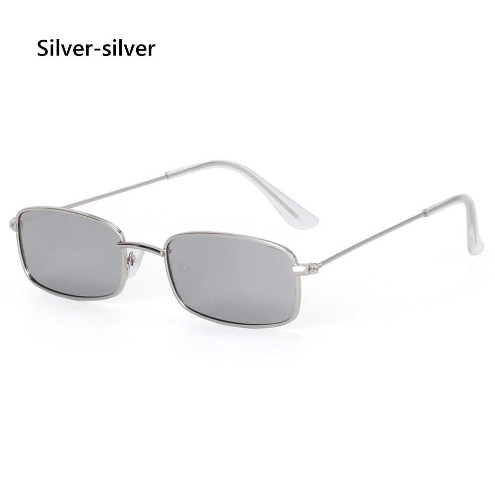 Fashion Retro Sunglasses UV400 Stainless Steel Rectangle display picture 2