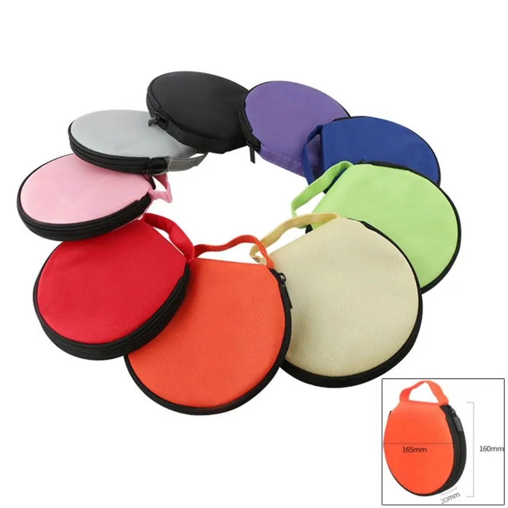 Colorful 20 Capacity CD DVD Carrying Case with Hand Strap Dustproof Storage Bag Oxford Cloth Dual-use Car CD Bag Office