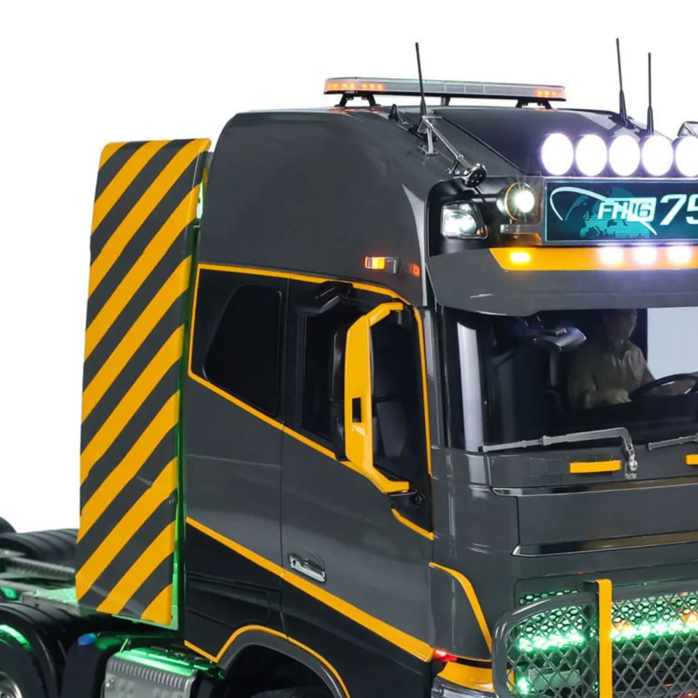 Unitru 02 1/14 FH16 Radiografisch Bestuurbare Trekker 10x10 Metalen Chassis RTR RC Truck Model ST8 Radio Rook Licht 3 Versnellingen Voertuig