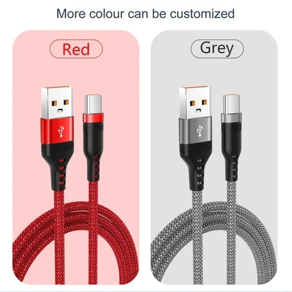 

6A 1m/1.5m/2m/3m/5m USB Interface Extra Long Type-C Game Fast Charging Data Cable Gaming Accessories for Samsung Huawei Millet
