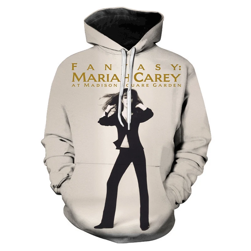 2023 Singer Mariah Carey 3D Printed Hoodies Men/Women Cool Hip Hop Fashion Streewear Teens Pretty Gifts Hoodies Plus Size Coat