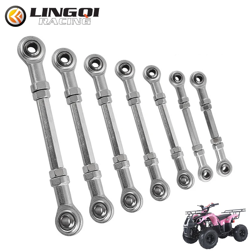 LINGQI Modified ATV Metal Tie Rod End Assembly Fit For Buggy All-terrain Vehicle 50cc 70cc 90cc 110cc