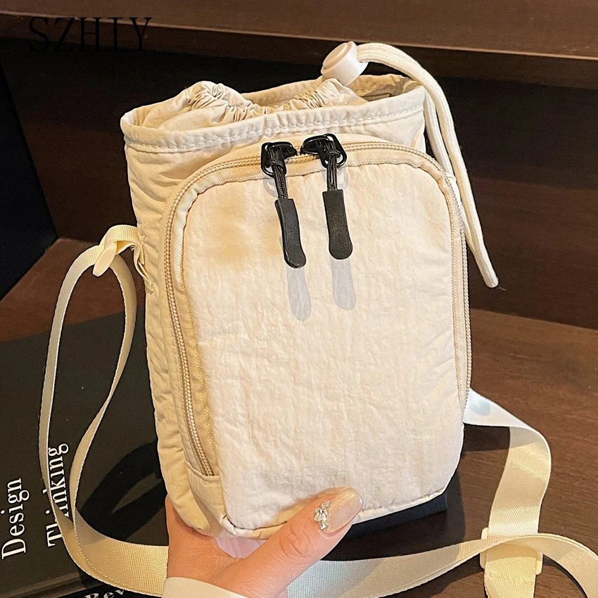 

Designer Water Cup Bag Women Casual Shoulder Bag Outdoor Sports Crossbody Purse for girls Small Phone Cloth Lightweight New Flap