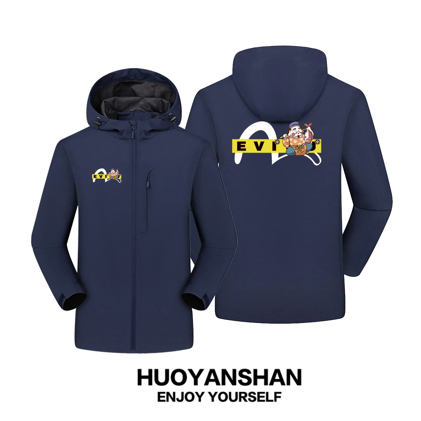 

Ветрозащитная куртка Fuen Outdoor свободного кроя с капюшоном на молнии, повседневная рабочая одежда из полиэфирного волокна, осенне-зимнее пальто