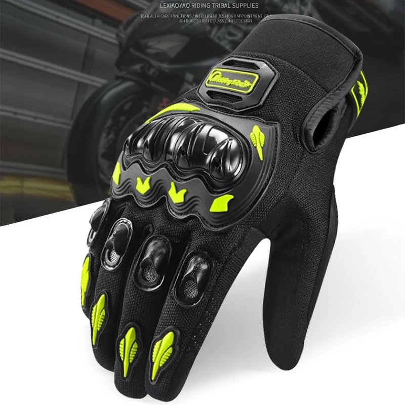 Motorcycle Gloves Men's Qomen's Anti-fall Electric Road Locomotives All Finger touch Acreen Four Seasons Three-dimensional glove