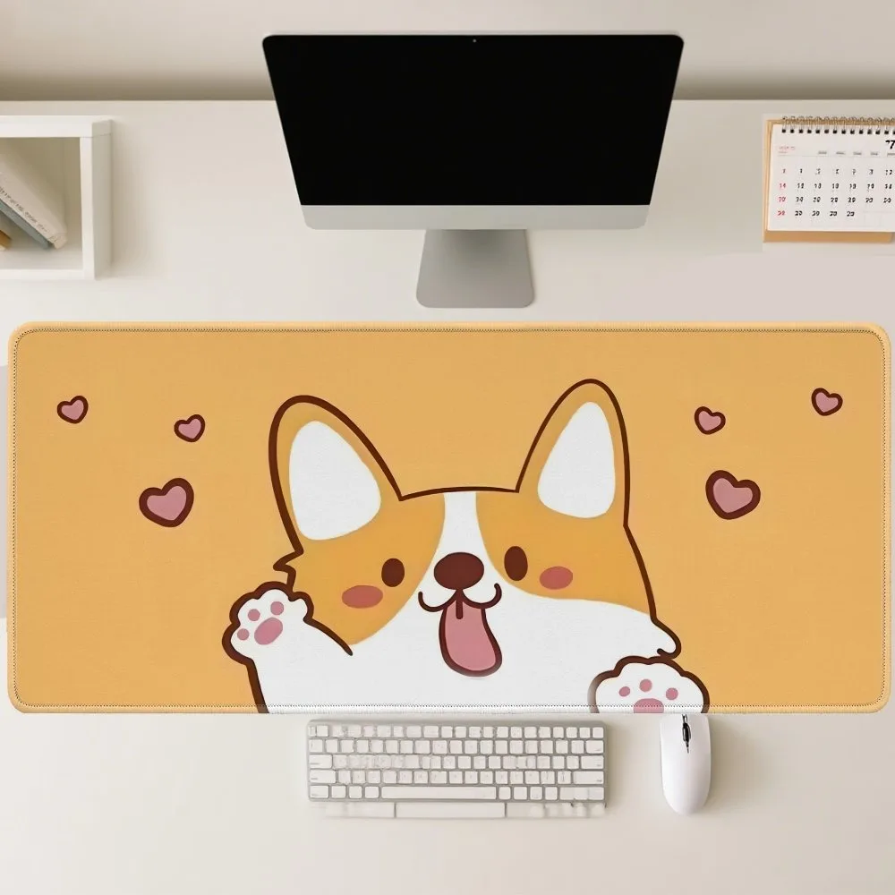 Game mouse pad with galaxy pattern, cute anime mouse pad,Corgi dog mouse pad love and deepspace desk accessories tapis de souris