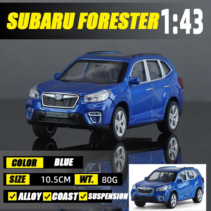 2025 1/43 Scale Subaru Forester WRX STI Sports Cars Alloy Diecast