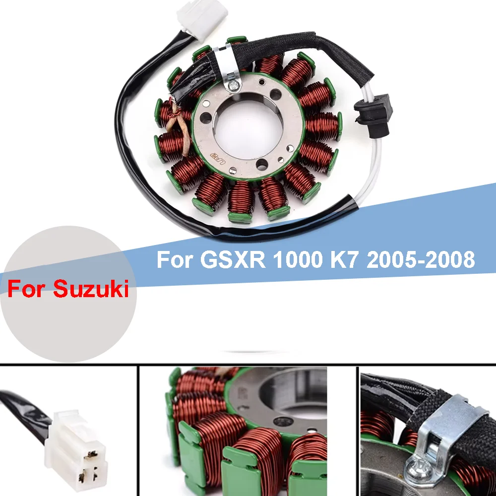 

Катушка статора магнето GSXR1000 для Suzuki GSX-R1000 GSXR GSX-R GSX R 1000 2005 2006 2007 2008 31401-41G00 31401-41G10-000