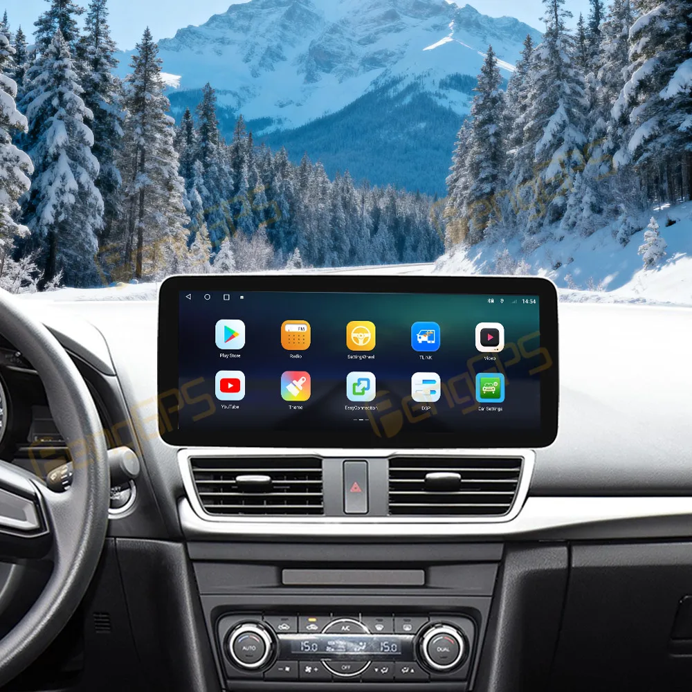 12.3 Inch Android 14 CarPlay Car Radio For Mazda Axela 2014-2019 Touch Screen Multimedia Player GPS Navigation Head Unit DSP BT