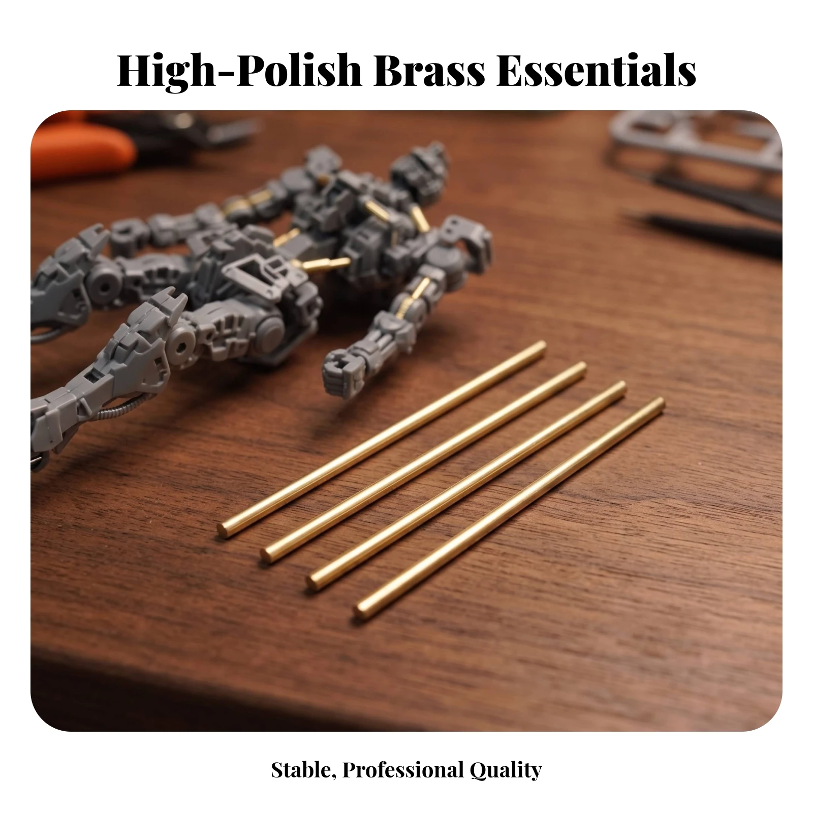 4 Pieces Hobby Reinforcement Rod Straight Model Skeleton Joint Pin for Hobbyists