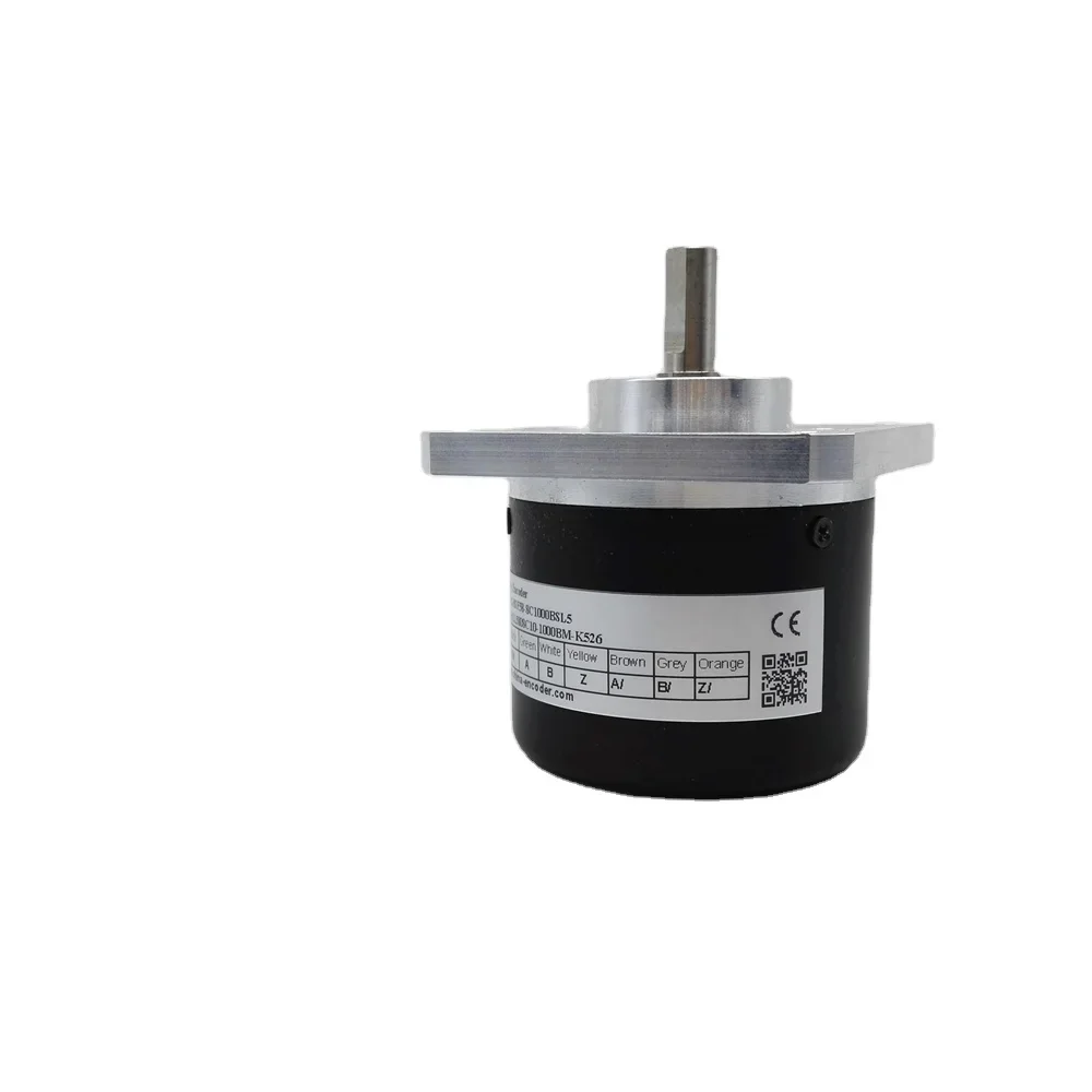 CALT Solid 15mm shaft incremental rotary encoder GHSF58 CNC square flange encoder