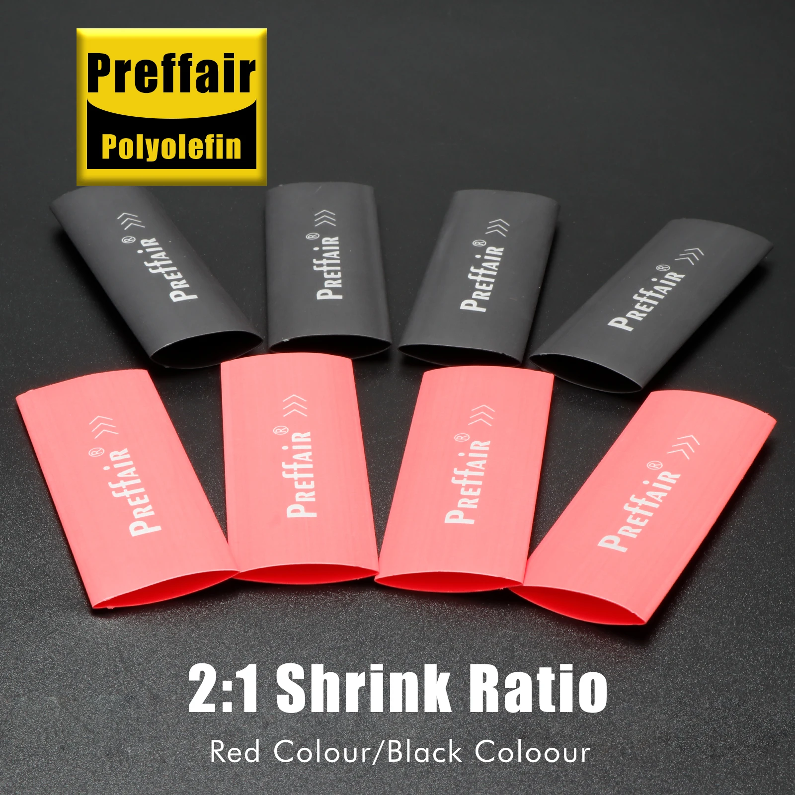 12 قطعة Preffair أنبوب الانكماش الحراري معزول أنبوب التغطيه لربط كابل الصوت اوديوفيلي لتقوم بها بنفسك يتقلص أنبوب دعوى ل 5-16 مللي متر