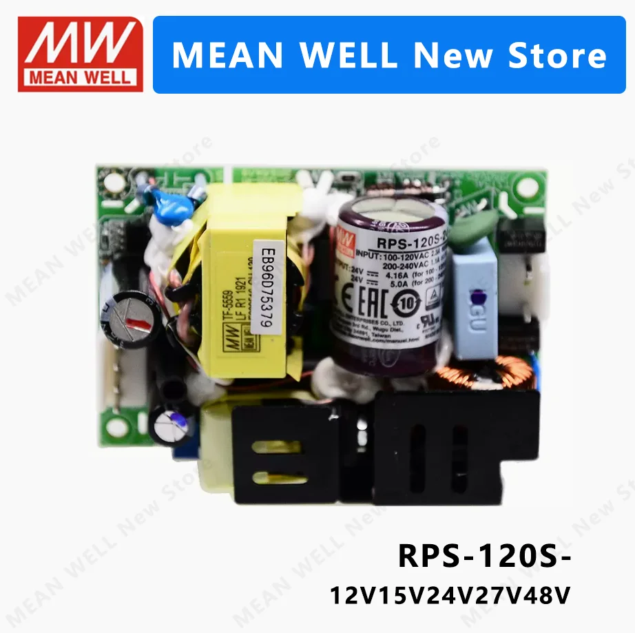 Mean Well RPS-120S RPS-120S-12 RPS-120S-15 RPS-120S-24 RPS-120S-48, Mean Well RPS 120S 120W
