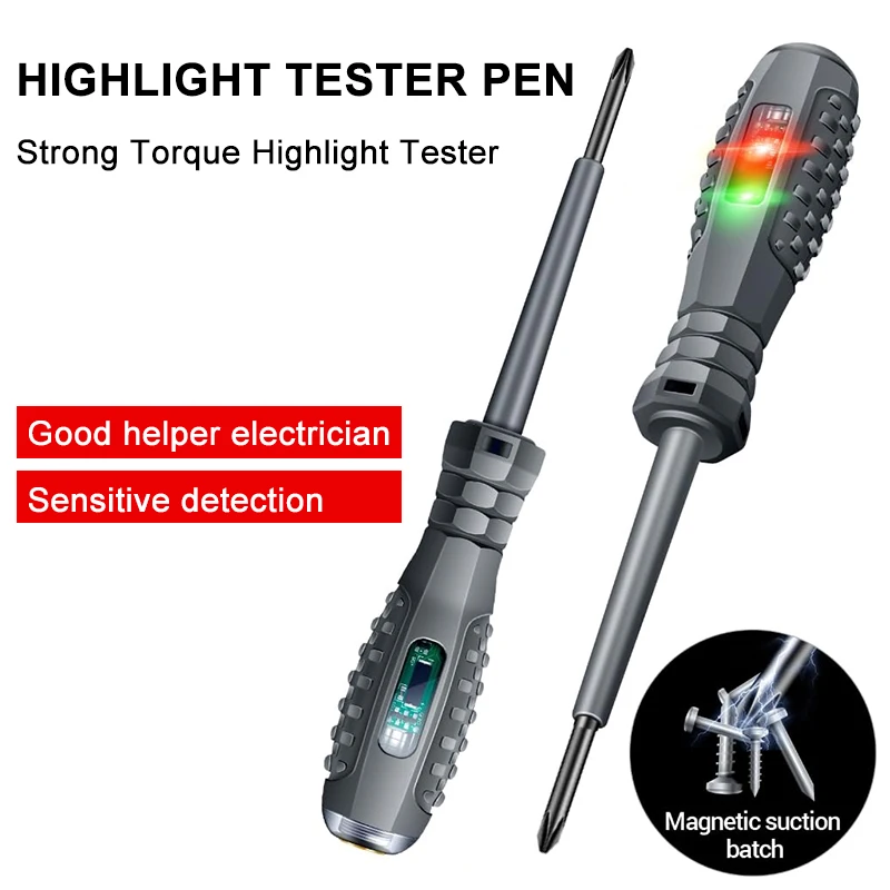 

Multifunctional Electrician Test Screwdriver Voltage Detector Pen Light Circuit Tester Electric Test Pen