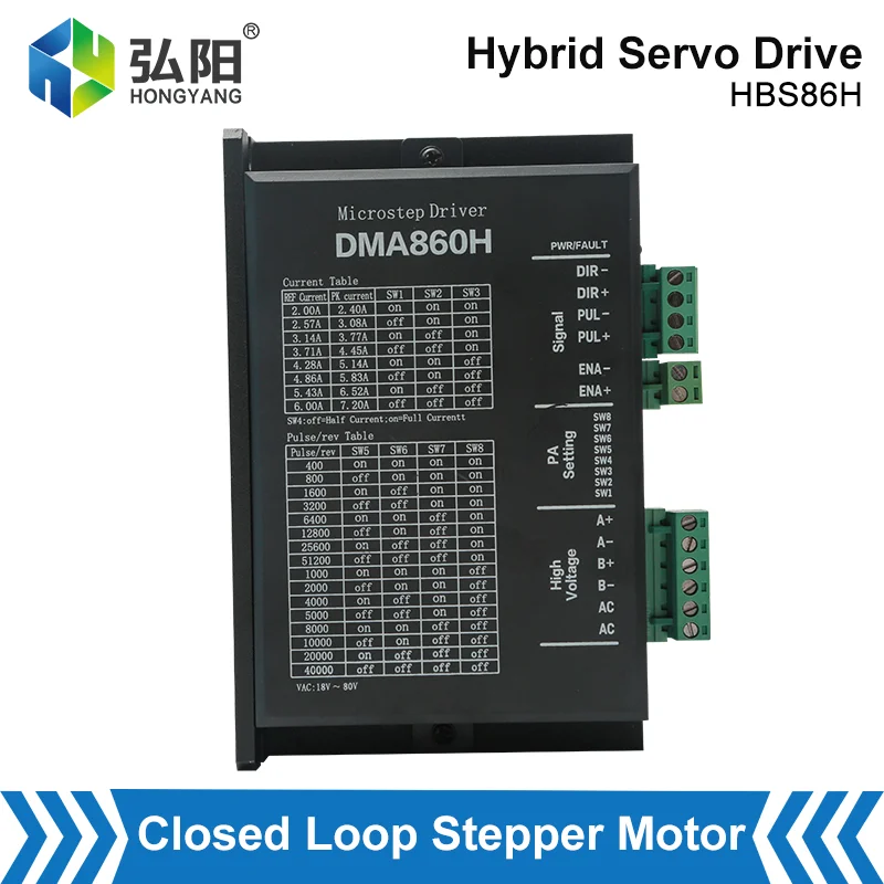 DMA860H Stepper Driver Laser Engraving Machine Drive Stepper Motor Nema34 Dc 86 Motor Driver Controller Suitable For Cnc