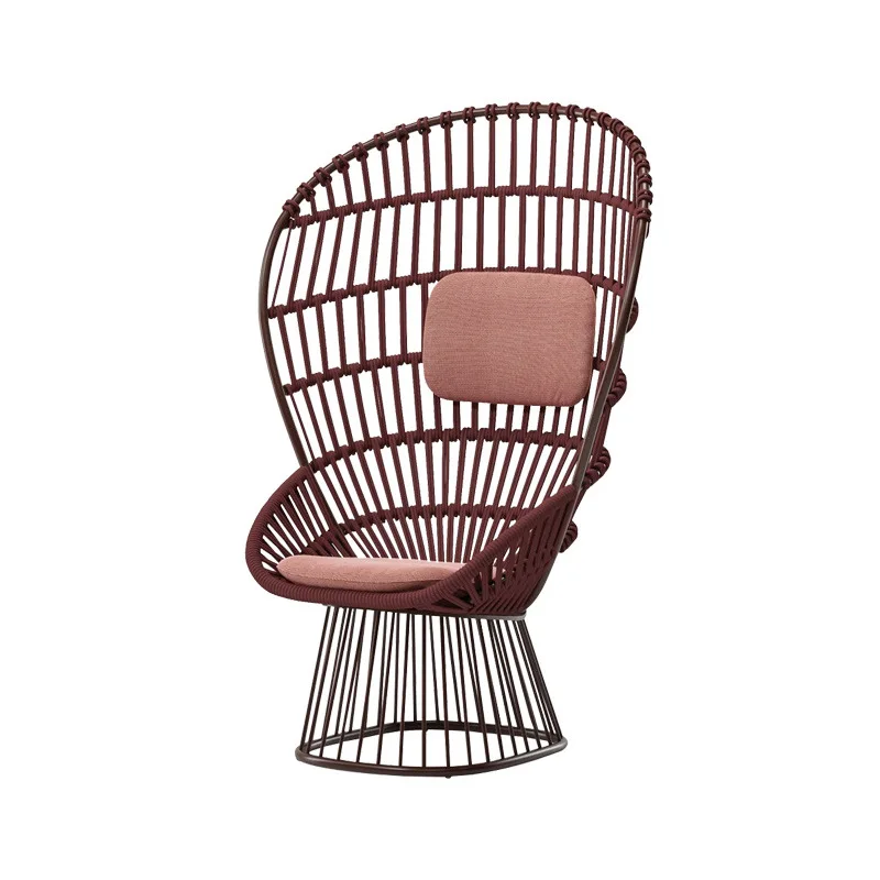 Customizable Nordic outdoor furniture villa rattan sofa outdoor open-air bed and breakfast coffee table