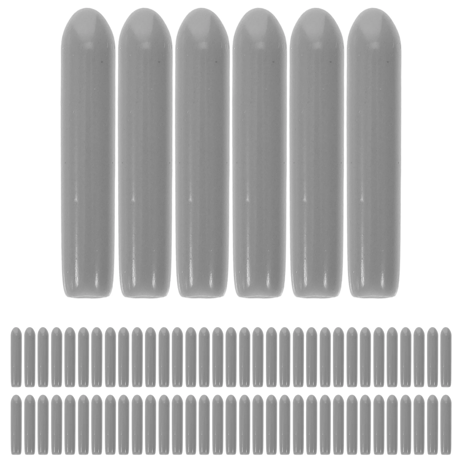 PVC Capa para Proteção Máquina de Lavar Louça, Round End Caps, Prong Rack, Prateleira fio secador, 150 PCs