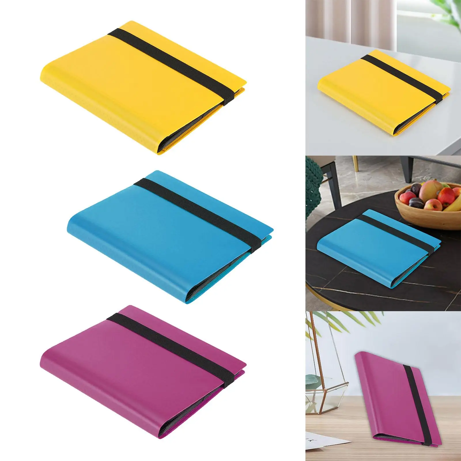 Trading Card Carrying Binder 4 Pockets Card Protective Sleeves Card Books