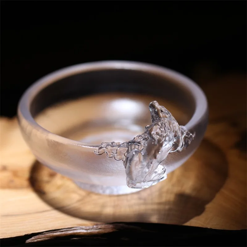 

Glass cup, glass teacup, household glass.