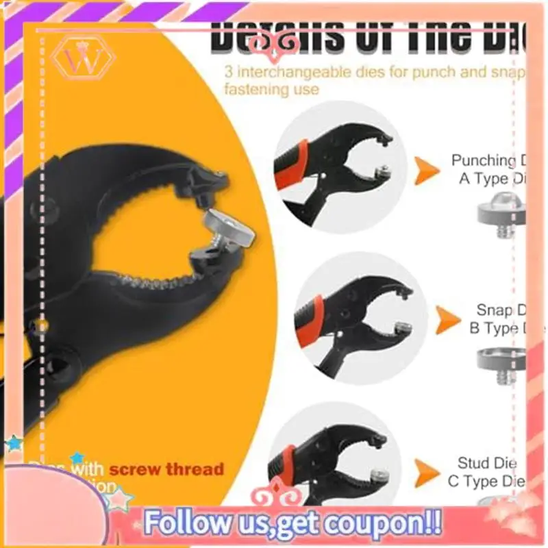 

Модернизированный набор плоскогубцев для тяжелых условий эксплуатации, 60 комплектов кожаных металлических инструментов для застежек для чехлов на лодках, чехлов «сделай сам», набор застежек для холста