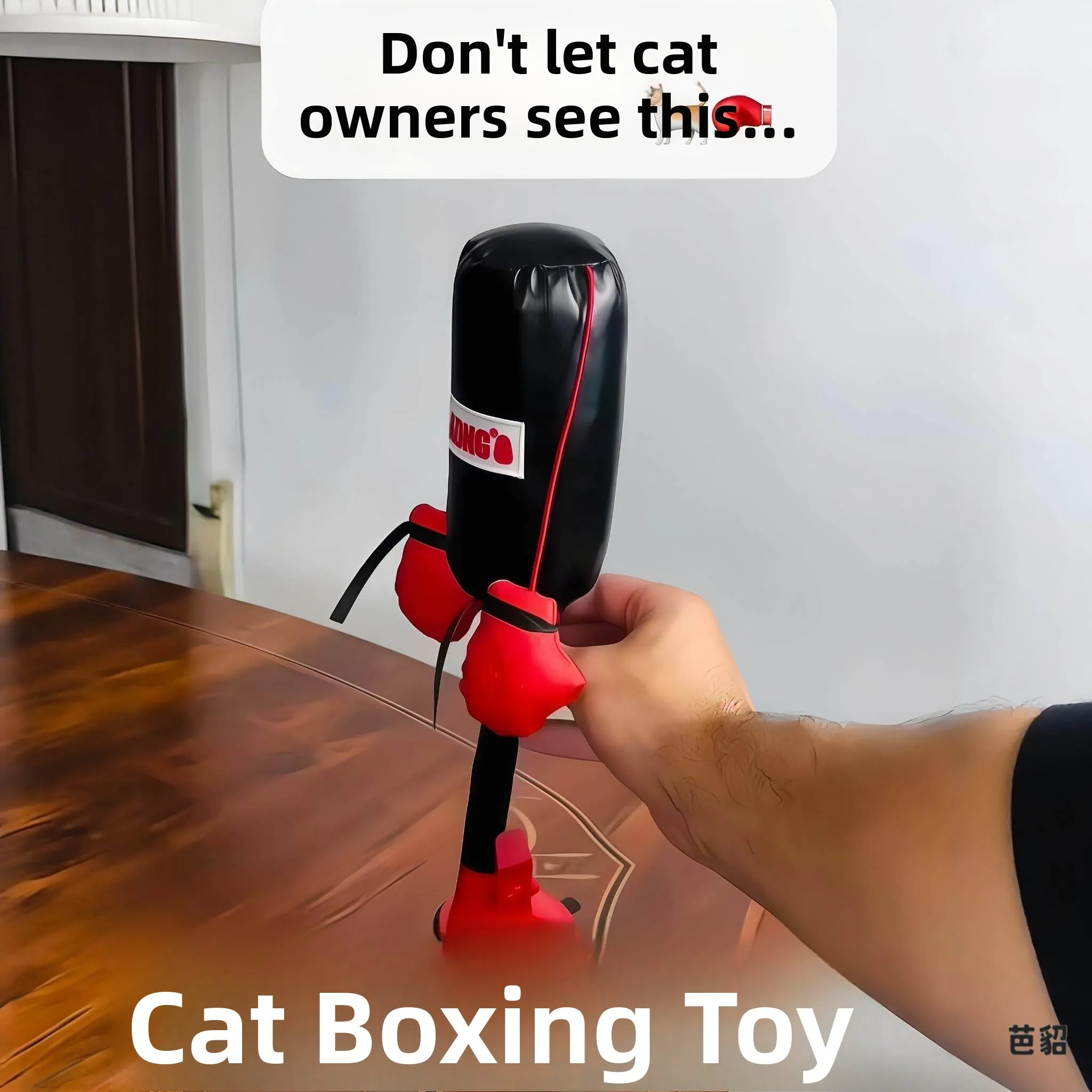 Feline Fun Boxing Glove  Toy Interactive Plushie Stick Durability Entertainment Pole for All Ages Kittens And Cats Playtime