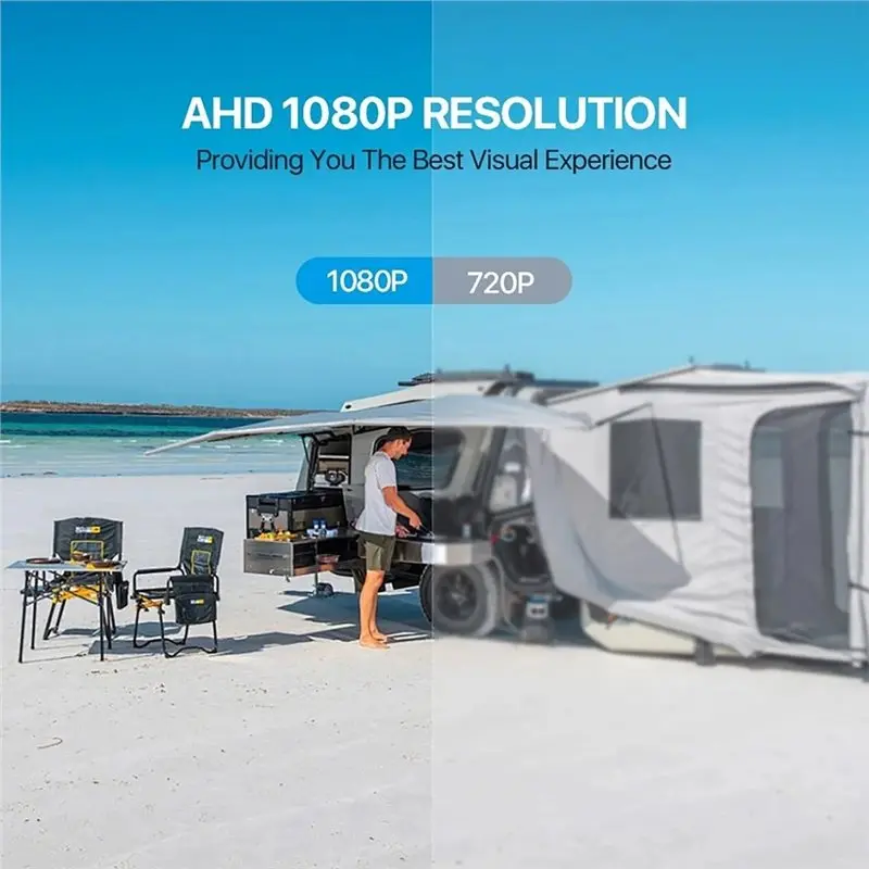 AHD1080P HD Parking Monitor 5Inch Wireless Backup Reversing Camera WIFI Rear View For Truck Bus Car Vehicle Night Vision