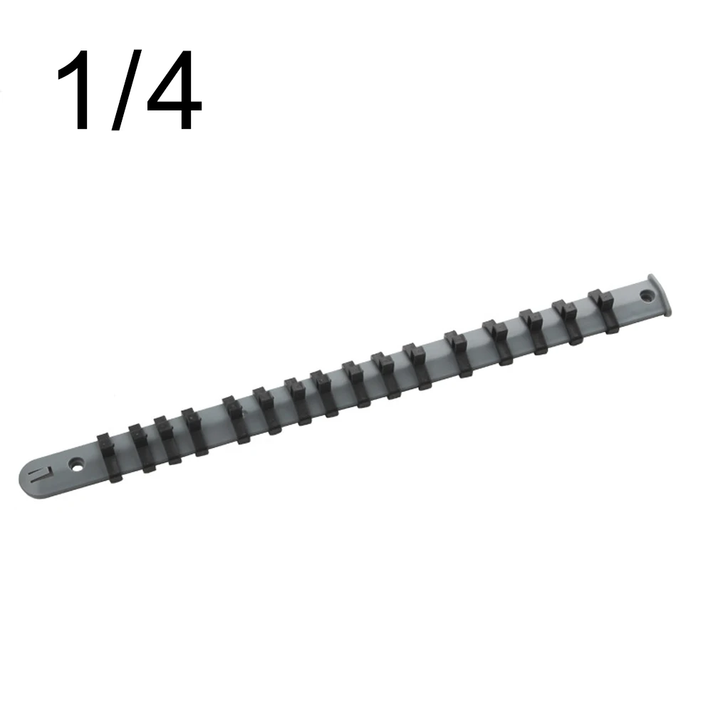 1pcs 350mm Socket Storage Rack Socket Organizer Tray Socket Rail 1/4in 3/8in 1/2in Socket Rack Holder Hand Tools