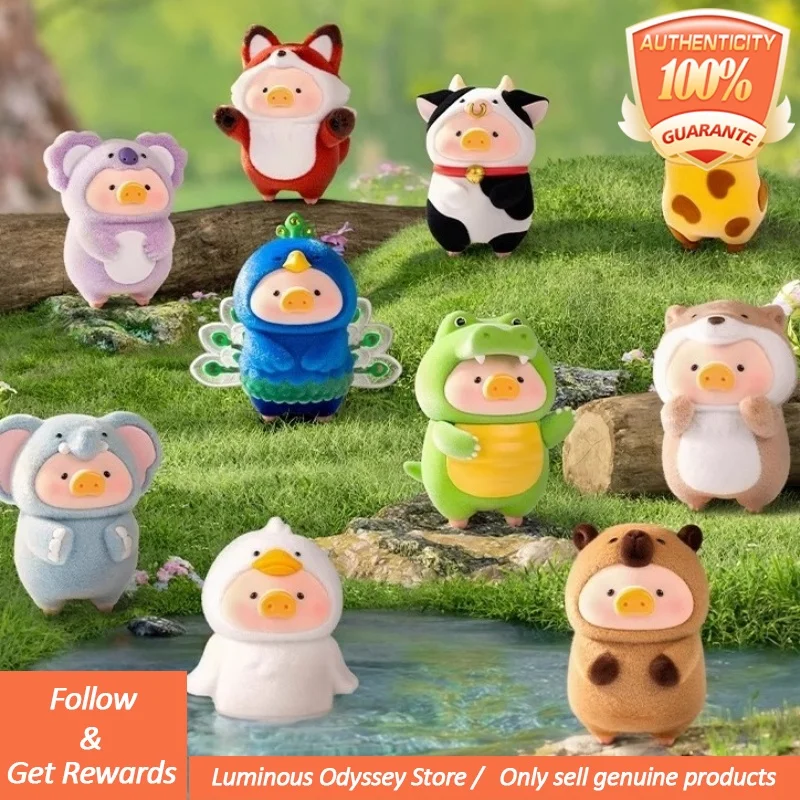 

Подлинная Lulu The Piggy Animal Party Консервированная серия «Свинка», слепая коробка, модные фигурки, милые маленькие свиньи для девочек, украшение,Mystery Box